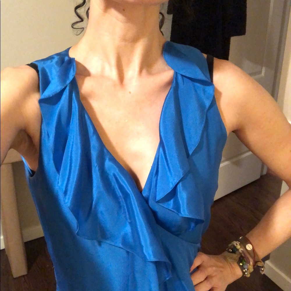 Beautiful blue silk Ralph Lauren dress, size 6